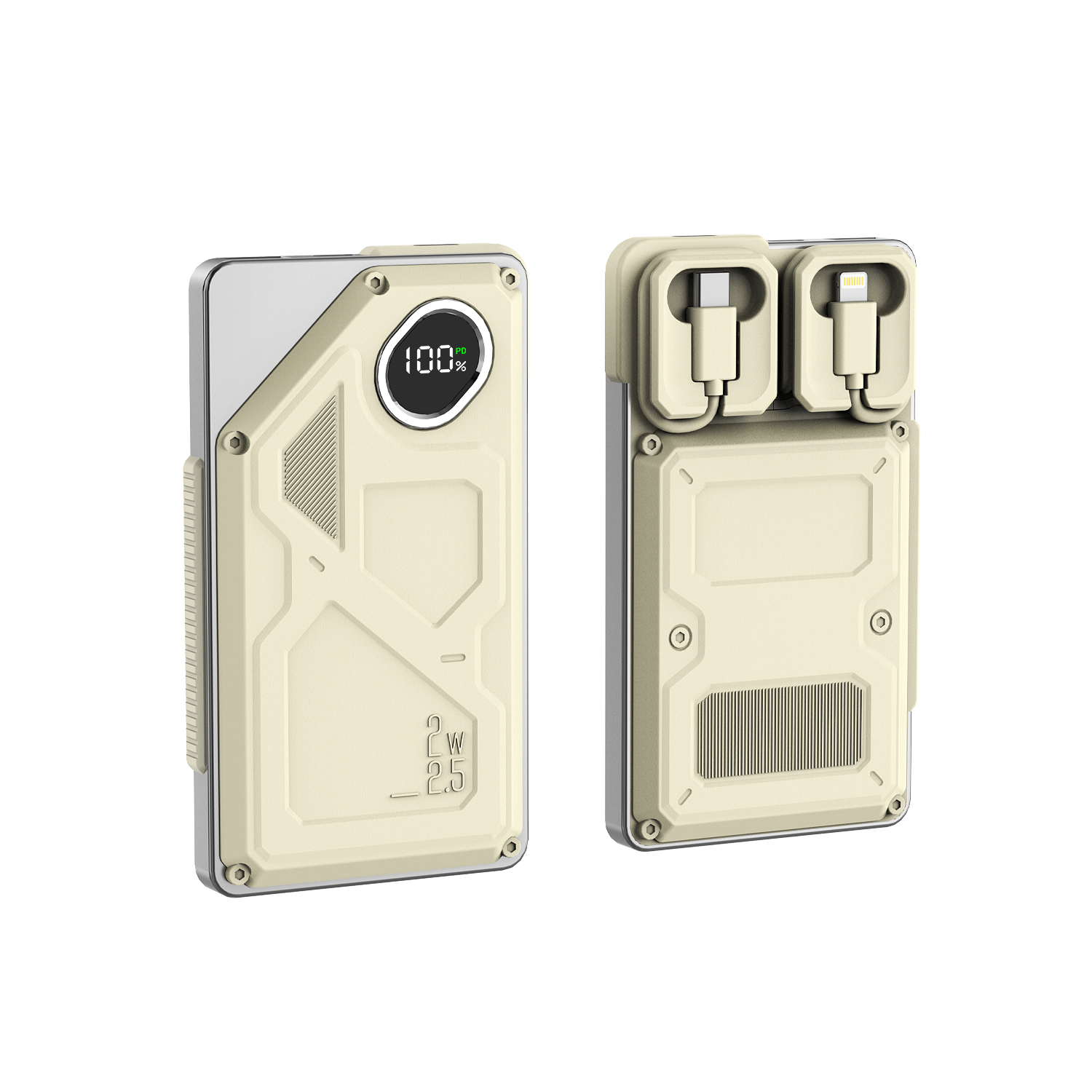 New cross-border 10000 mA portable charging treasure industrial wind super fast charging 22.5w self-contained mobile power suppl