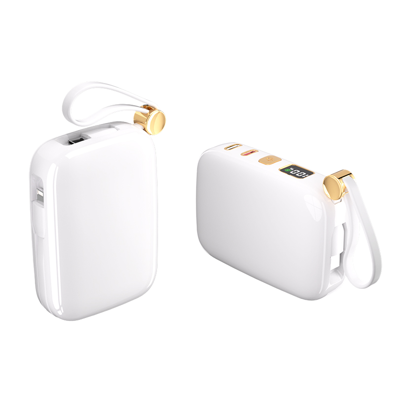 New mini self-contained charging treasure 10000 mA PD22.5W super fast charging mobile power supply is compact and portable