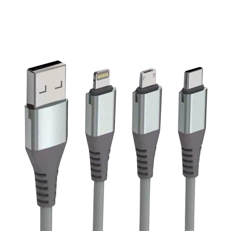 Ronghao 3in1 Data Line USB Type-C  Lightning Micro-USB 006