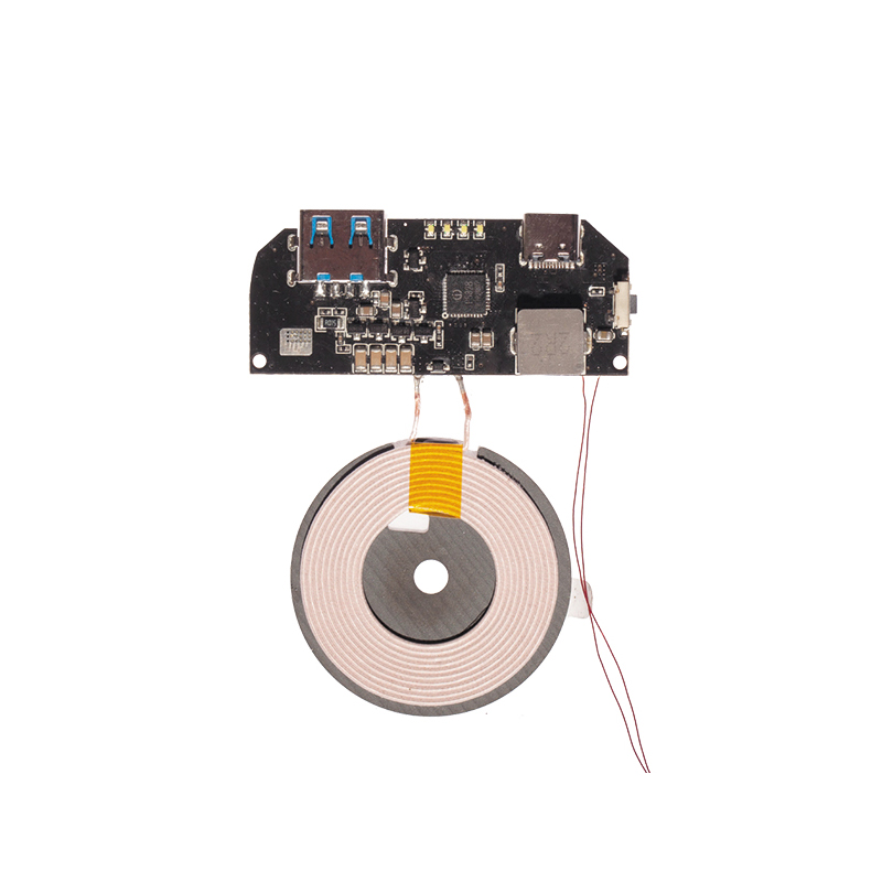 HUAJU CORE schem Wireless charging of 22.5W max two-output mobile power supply 002