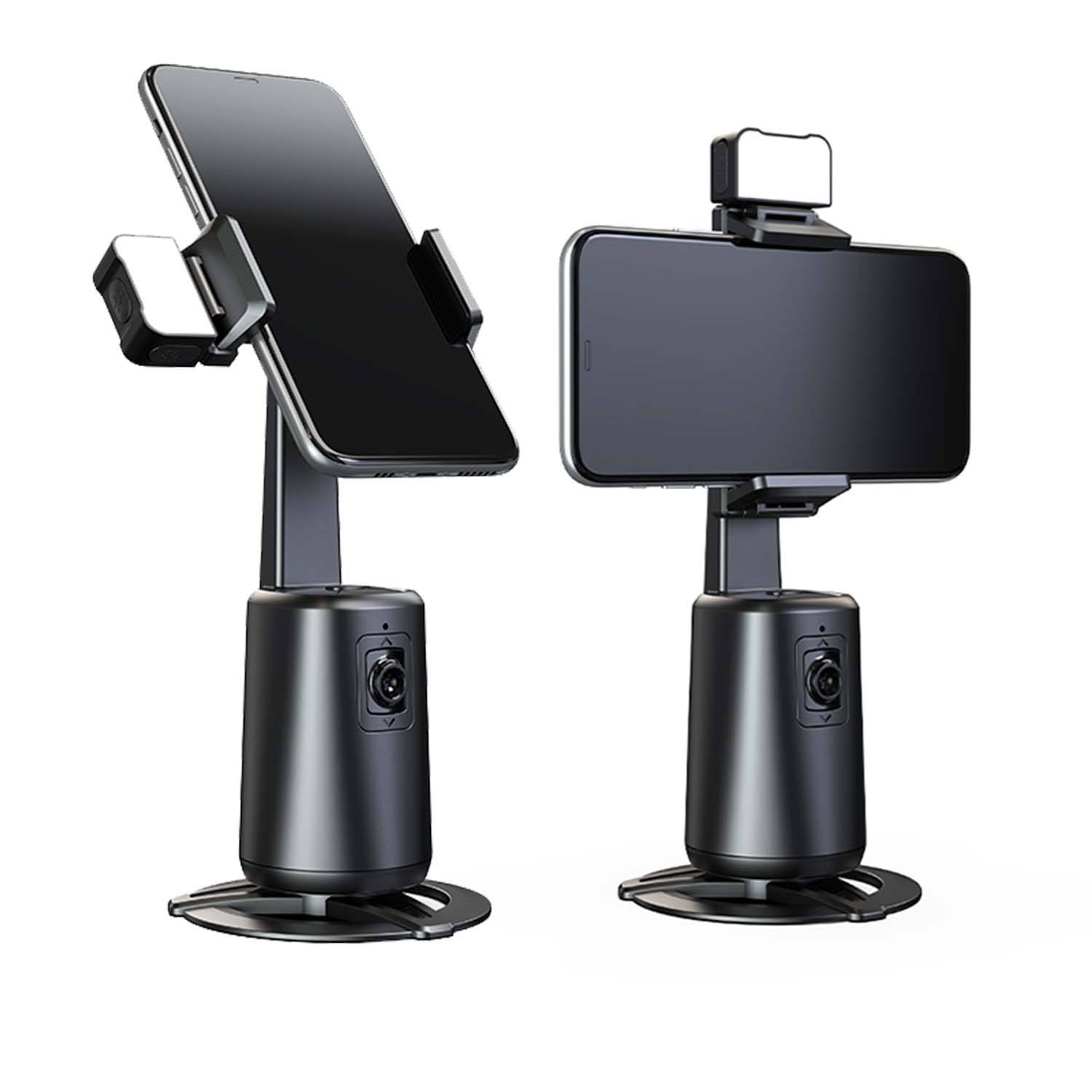 ADYSS Auto Face Tracking Foldable Selfie Stick 360 Rotation Holder Tripod Phone Stand for Video Recording No App Required for