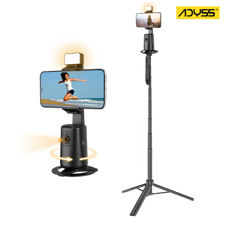 ADYSS Auto Face Tracking Tripod 360 Pivo Pod - Auto Face Tracking Smartphone Holder 360 Auto Face Tracking Camera Phone Holder
