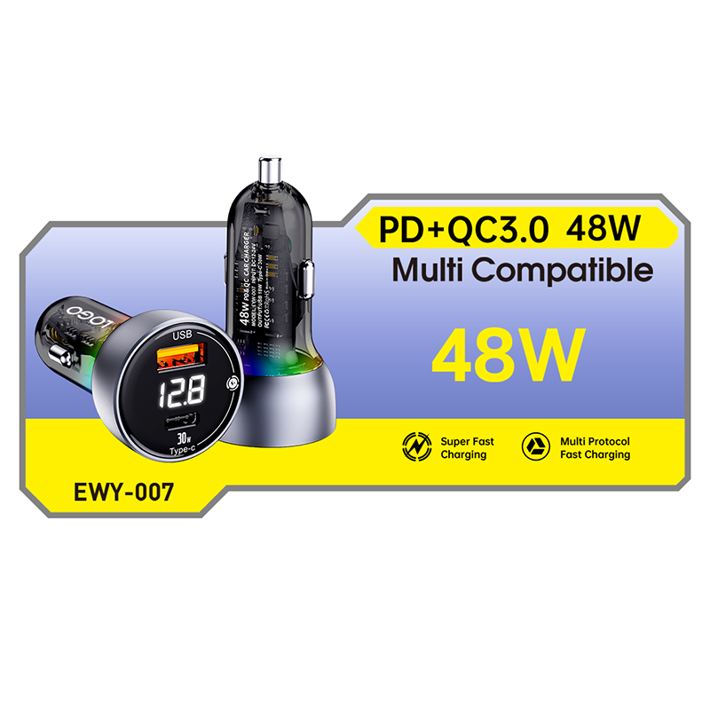 Enyuanwei Car Accessories Car Chargec PD+QC3.0 48W  005