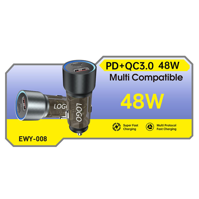 Enyuanwei Car Accessories Car Chargec PD+QC3.0 48W 002