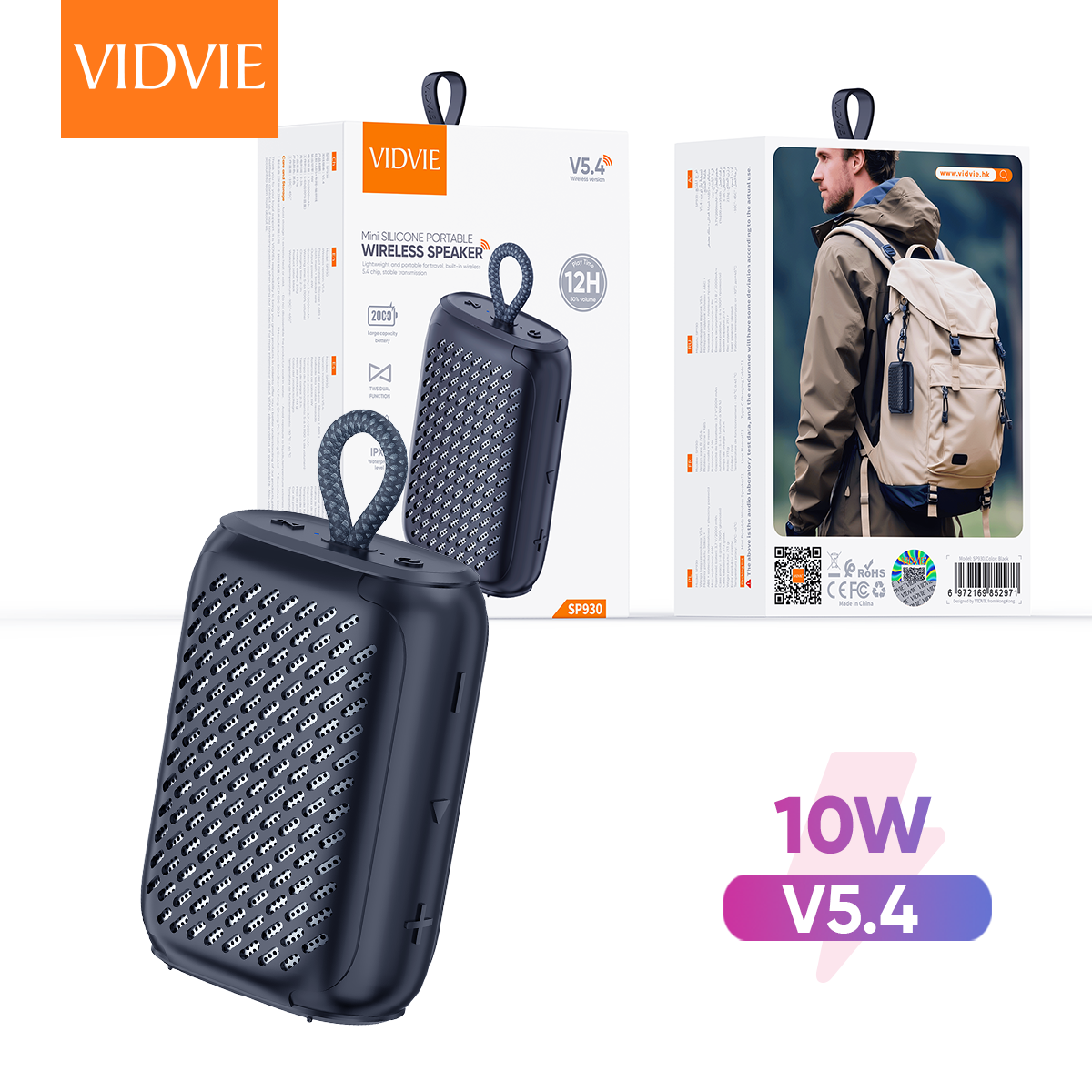 VIDVIE SP930 Portable HiFi Outdoor TWS Wirelss Speaker