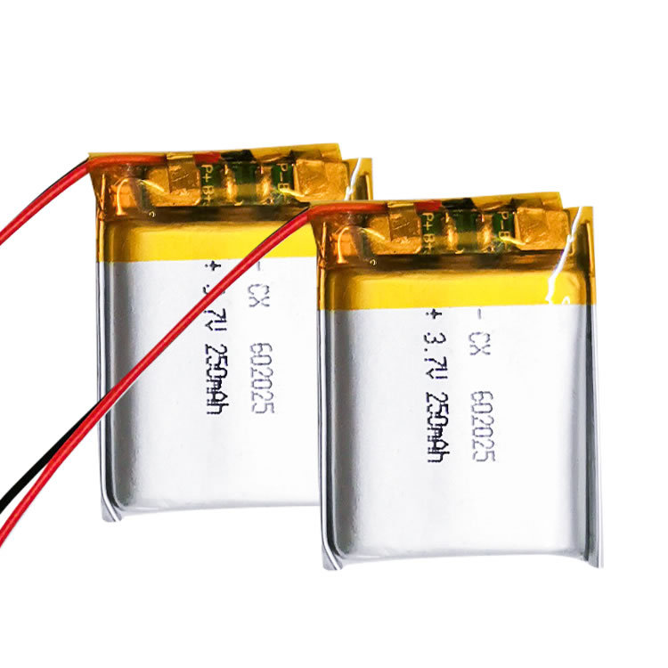 EYUAN Polymer lithium battery 602025 250mAh rechargeable lithium battery 3.7V