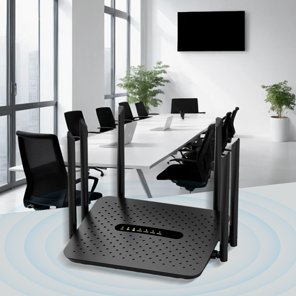 002 gabit router WiFi 5G 1200Mbps home wireless network with firewall to filter high-speed Internet access