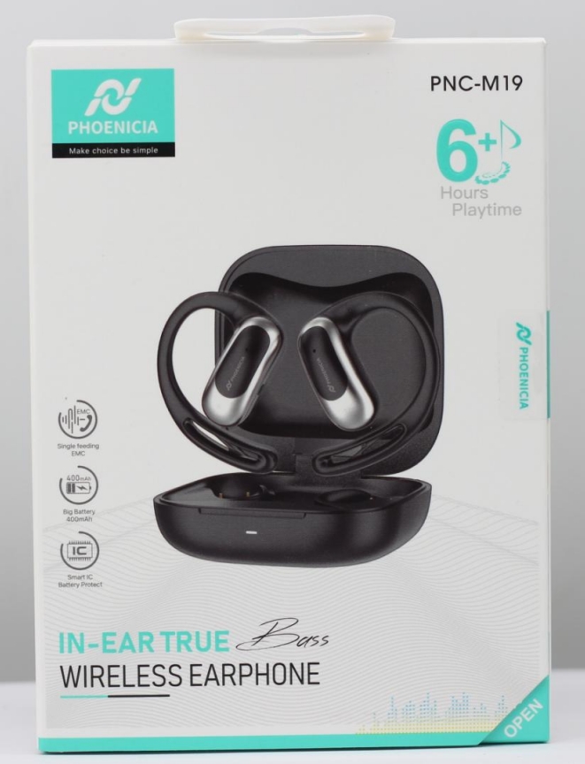 PHOENICIA TWS ture wireless stereo earbuds PNC-M19 400mAh battery bluetooth earphone