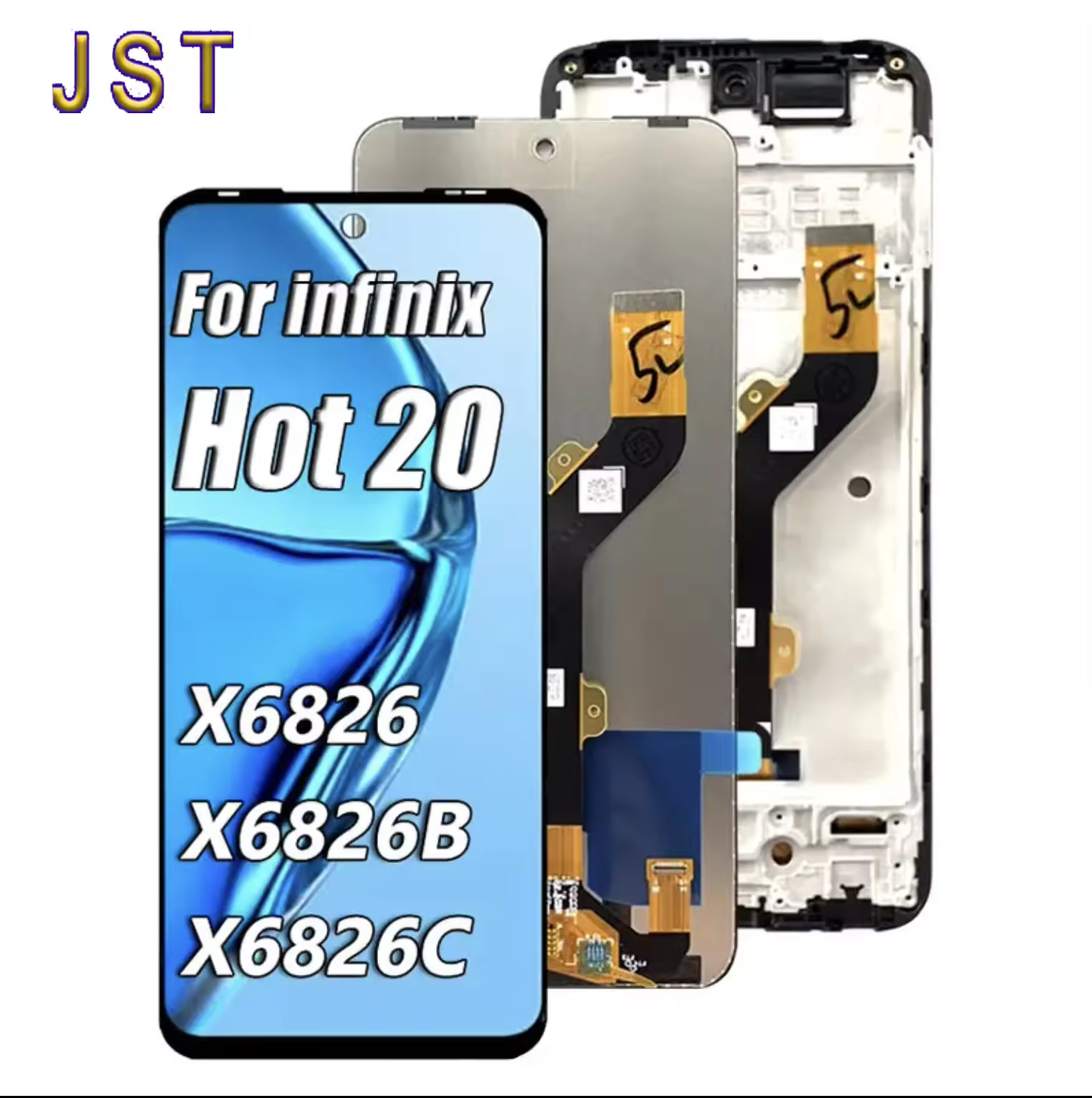 Factory Price LCD Touch Screen Digitizer for Infinix Hot20 Pantalla