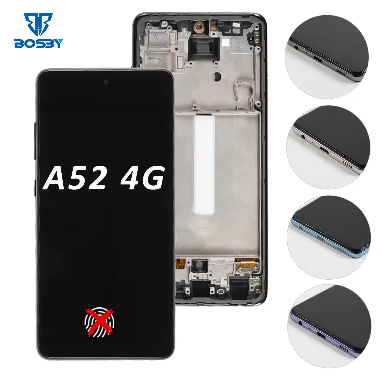 A52 4G A525 OLED Display for Samsung Galaxy Phone Screen Replacement Digitizer with 1 Year Warranty Compatible with A525