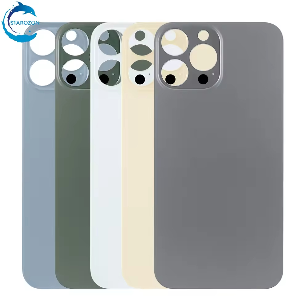 STAROZON Big Hole High Quality Mobile Phone Housings for Iphone 8 Xs Max 11 12 13 14 15 Series Back Cover Rear Glass Replacement