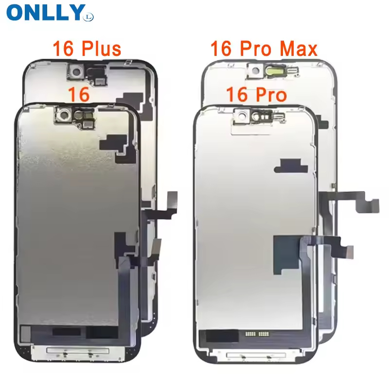 2025 Soft OLED LCD TFT Incell Display for iPhone 16 15 14 Pro Max 13 12 11 X XS Plus Digitizer Refurbished Screen Replacement