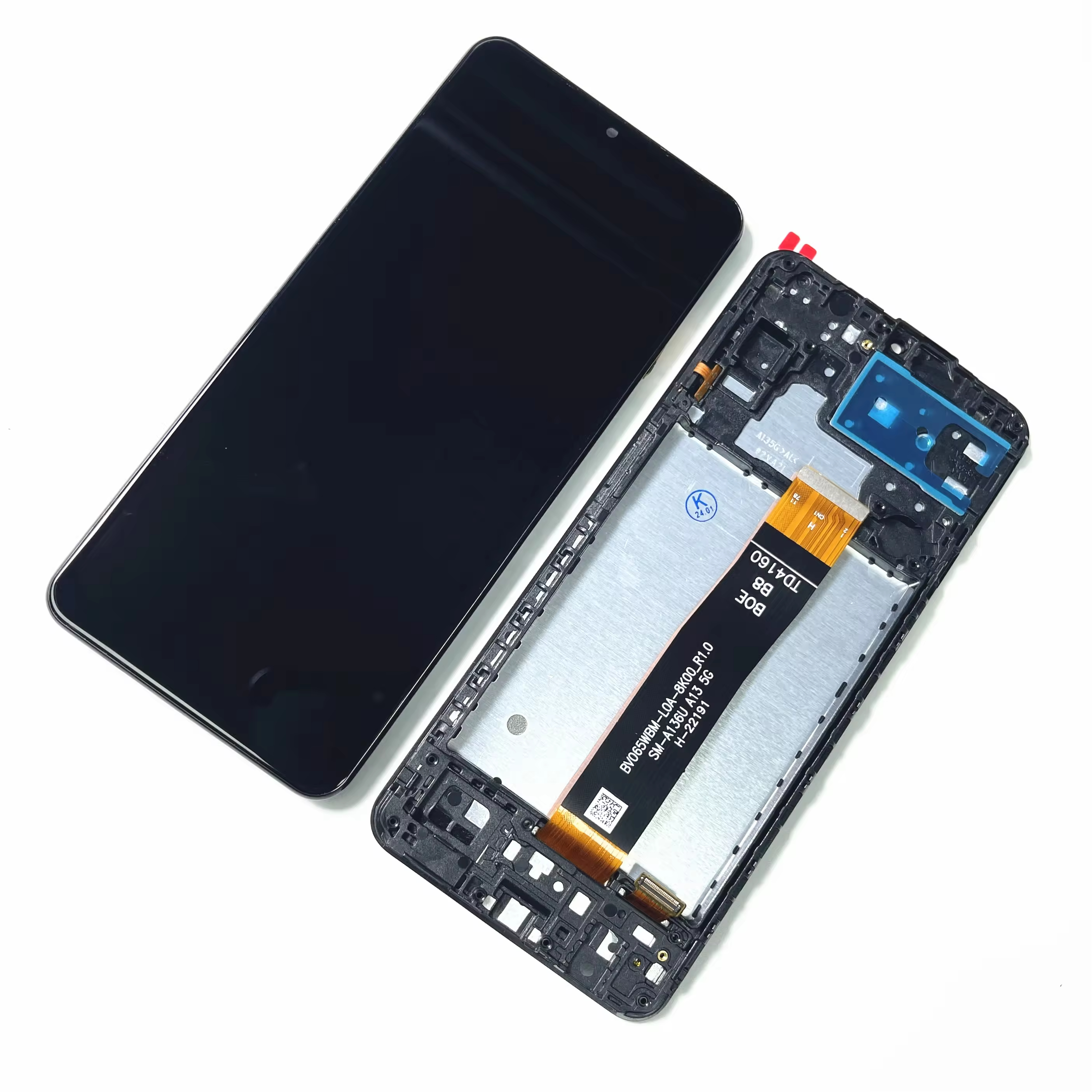6.5_ IPS LCD With Frame for Samsung Galaxy A13 5G LCD Display Touch Screen Assembly for Samsung A13 5G A136U A136W A136B A136DL