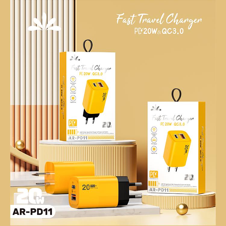 ANRUT -PD20W+QC3.0 Fast Charger A+C Port Series
