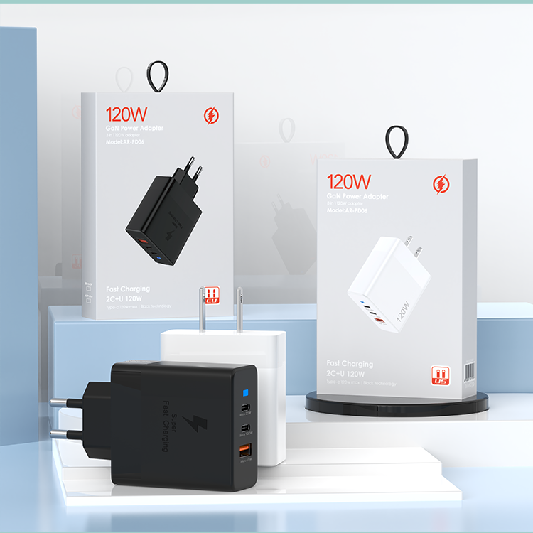 ANRUT-PD fast A+C port charger -120W GaN-01