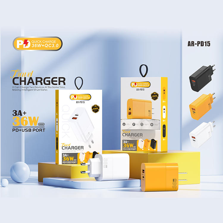 ANRUT -PD36W+QC3.0 Fast Charger A+C Port Series