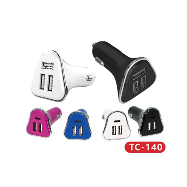 Tiensun fast car charger QC3.0+3USB+PD TYPE-C port
