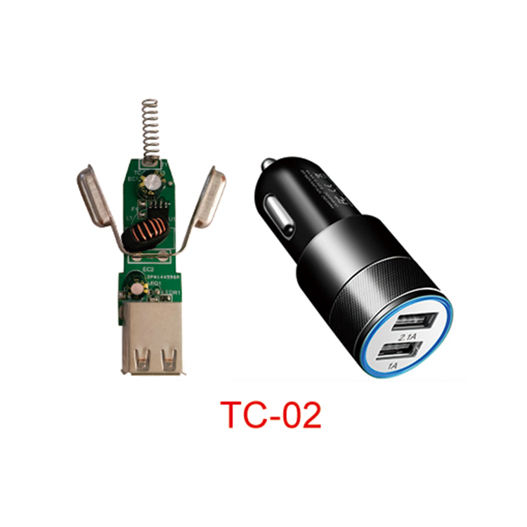 Tiensun Business Fast Car Charger Dual USB Ports