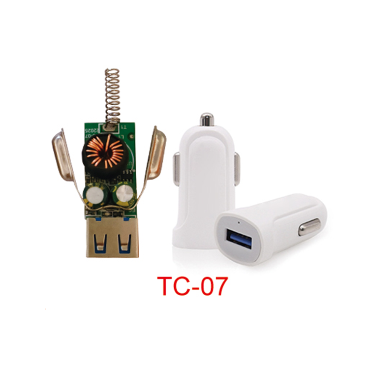 Tiensun miniature fast car charger USB port