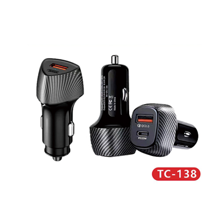 Tiensun fast car charger QC 3.0 USB+PD20TYPE-C port