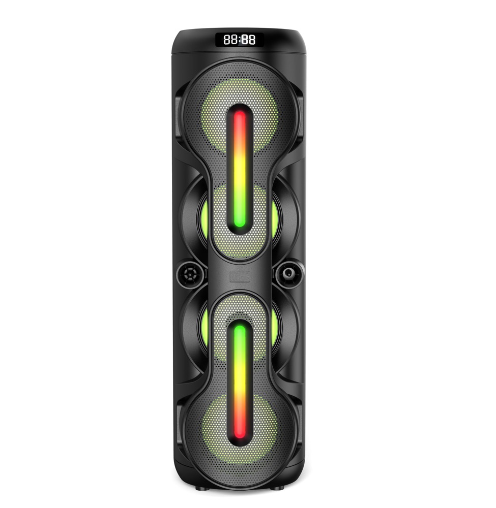 DEYIN 007Factory High Powered Active for 5.2 Speaker with RGB LED Lights Built-in Microphone Plastic Cabinet DC Power Outdoor Us