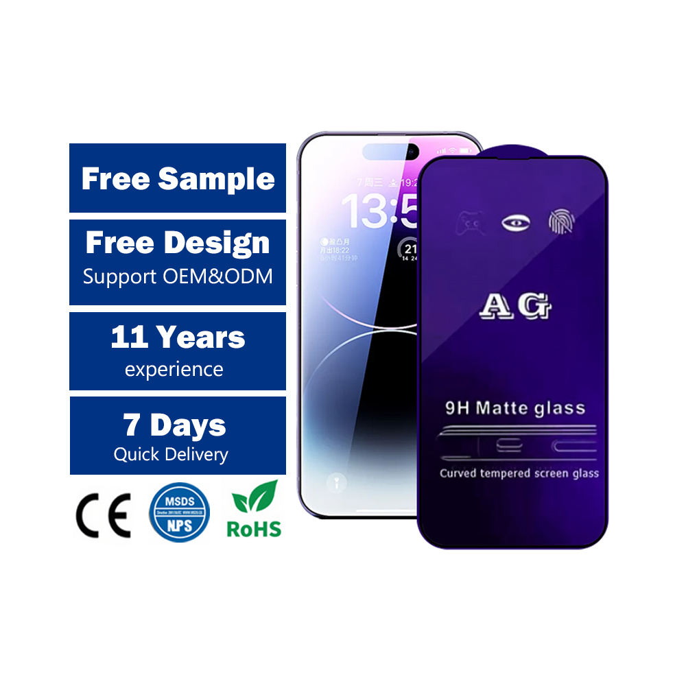Custom Wholesale Ar Matte Curved Tempered Glass Screen Protector For Iphone 12 13 14 15 16 17 Pro Max - Buy Ar Tempered Glass
