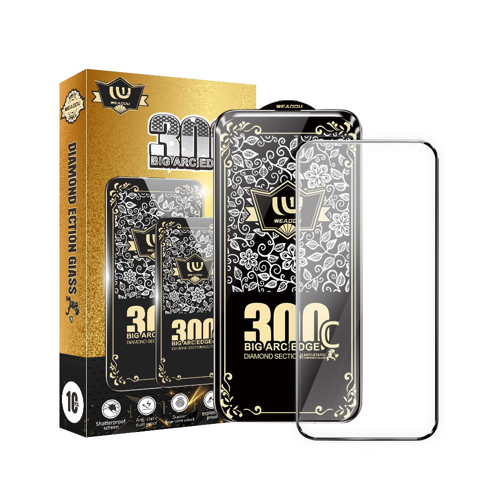 Hot Sale Diamond Edge Esd Anti-static Screen Protector For Iphone 17 16 15 14 13 12 Pro Max - Buy Tempered Glass screen Protecto