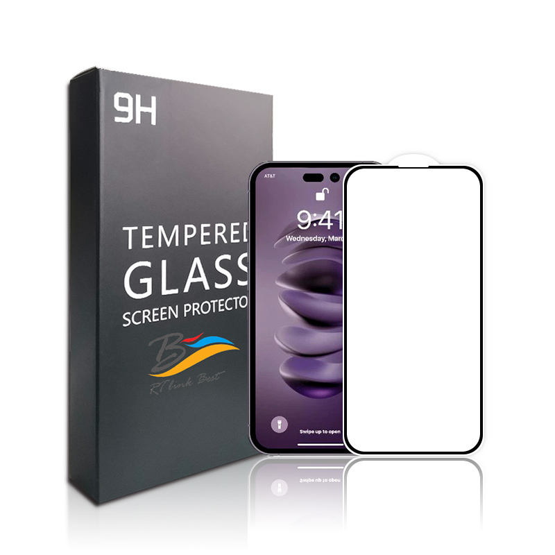 Full Glue 2.5d Tempered Glass Silk Printing Privacy Screen Protector For Iphone 14 14 Pro Max - Buy Silk Printing Privacy Screen