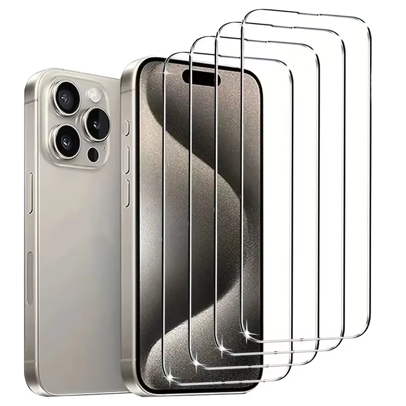 Mobile Phone Hd Clear 2.5d Tempered Glass Screen Protector For Iphone 16 14 15 17 Pro Max Incassable De Téléphone For Samsung -