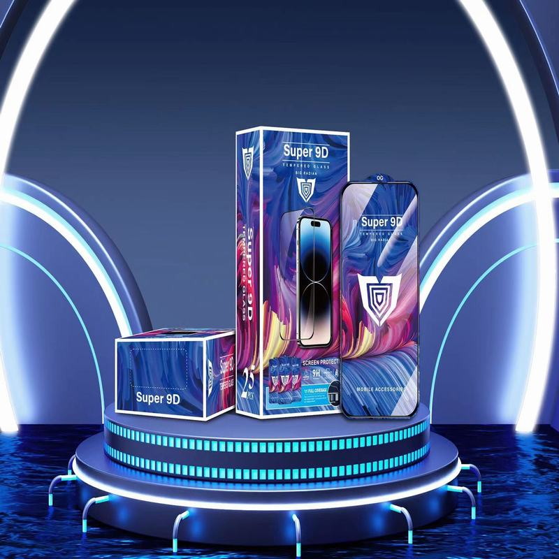 High Quality Super 9d Ultra Clear 0.33mm Tempered Glass Screen Protector For Iphone 16 15 14 13 12 11 0 Mobile Phone Use - Buy P