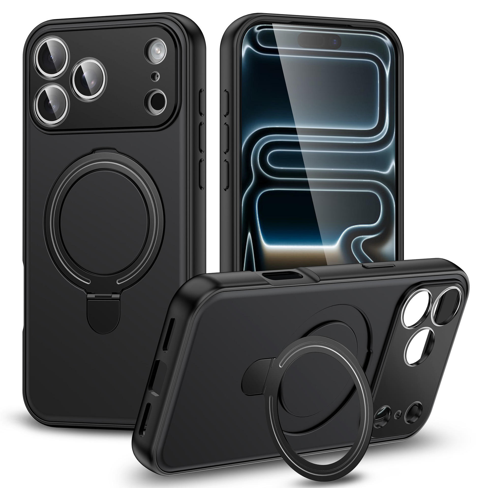 New Design Durable Magnetic Design Shockproof Tpu+pc Case For 17 Pro Max 16 15 14 14 Plus 13 12 11 Frosting - Buy Durable Magnet