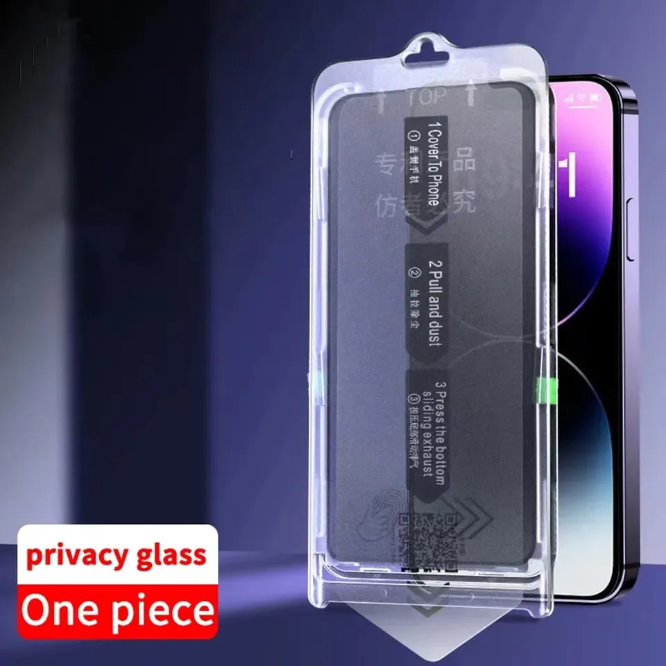 For Iphone 15pro Dust-free 14 Plus Tempered Glass 13 12 Pro Max Xs Xr Install Fit Magic Box East Install Screen Protector - Buy