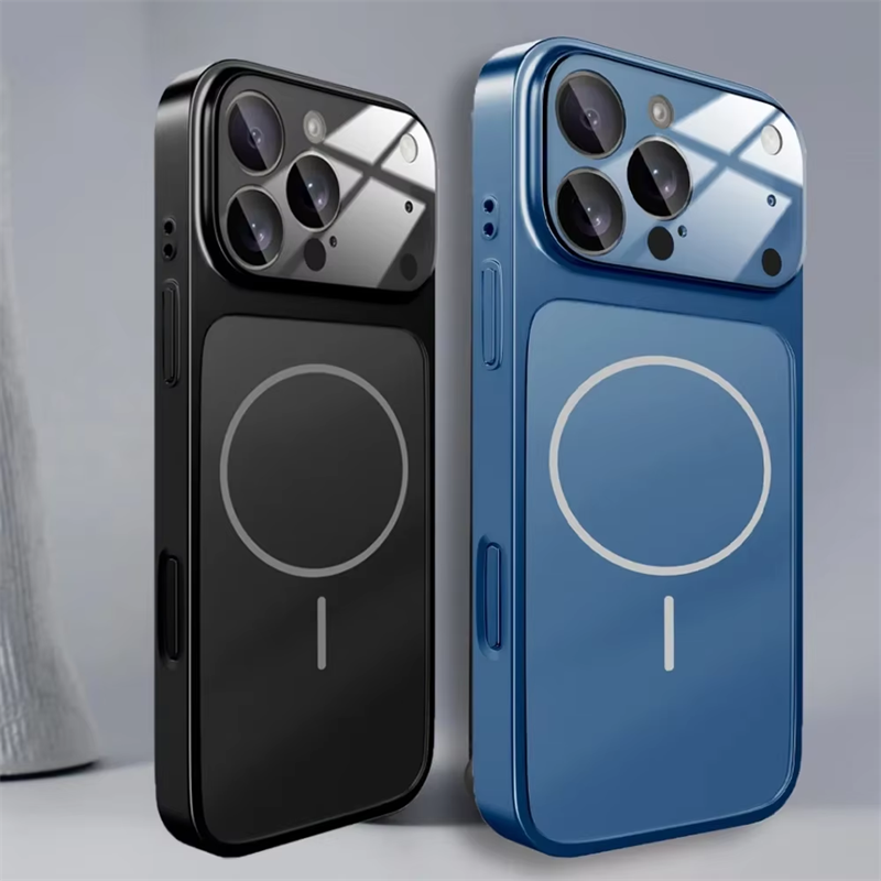 New Original Glass Nano Matte Case For Iphone 17 Pro Max 17 Pro Magnetic Wireless Charging Camera Lens Armor Funda Cover - Buy O