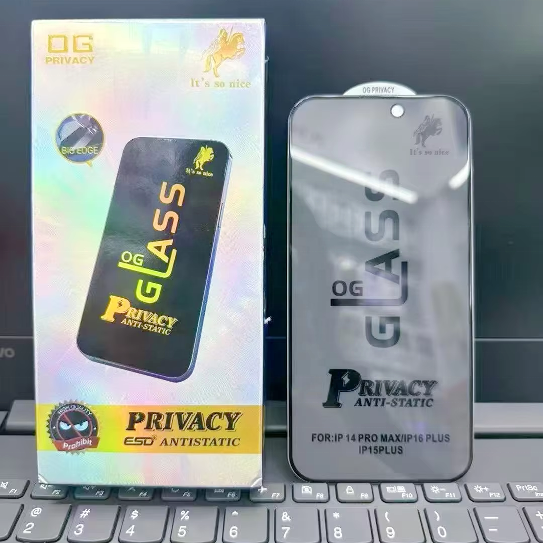 Manufacture Wholesale Premium Privacy Anti-spy Tempered Glass Screen Protector For Iphone 15 Pro Max Cell Phone Film - Buy Tempe