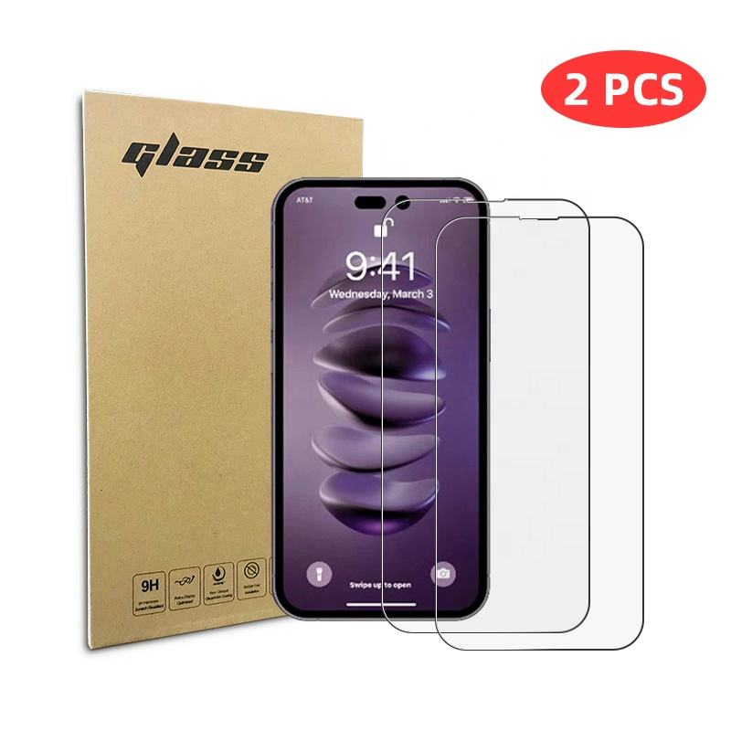 2  Pack 12 11 Iphone14 Plus 13 Max Mini 8 Full Clear Glass Cover Film X Xr Xs Amazon Kit 3d Screen Protector For Iphone 14 Pro