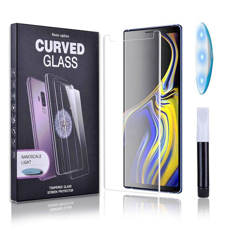Uv Glue Film S22 Ultra S9 Machine Curing Uv Tempered Glass Screen Protector For Samsung Xiaomi Oneplus 9 Pro - Buy Uv Tempered G