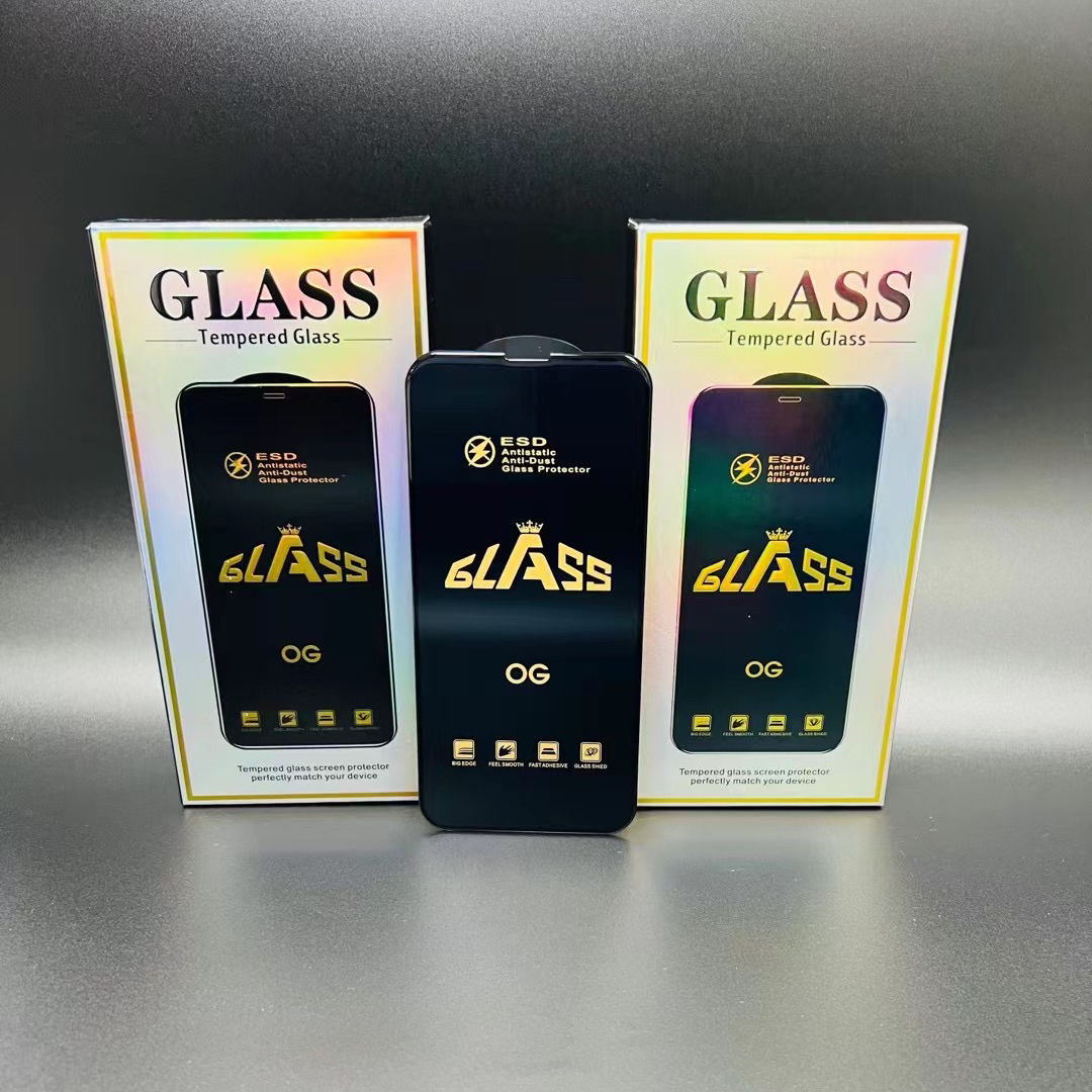 Esd Anti-static Dustproof Og Glass Tempered Glass Screen Protector For Samsung A15 Edge To Edge Full Coverage Screen Protect - B