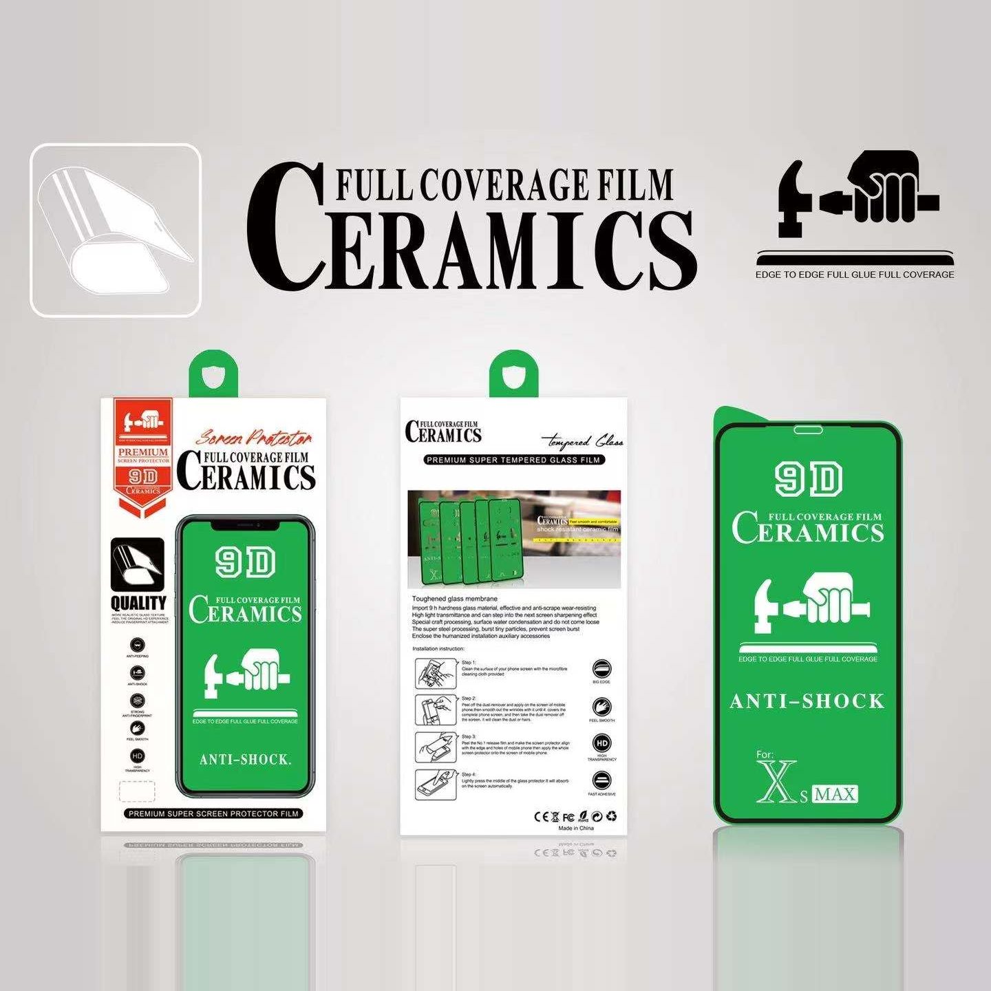 High Clear Anti-fingerprint Full Cover 9d 0.33 Mm Pet Ceramic Screen Protector Film For Iphone 12 13 14 - Buy 9d Full Coverage C