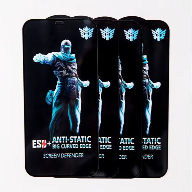 Dust Proof Anti Static Privacy Tempered Glass Screen Protector For Iphone 15 Pro Max 16 0.33mm Curved Edges Unltra-thin Glass -