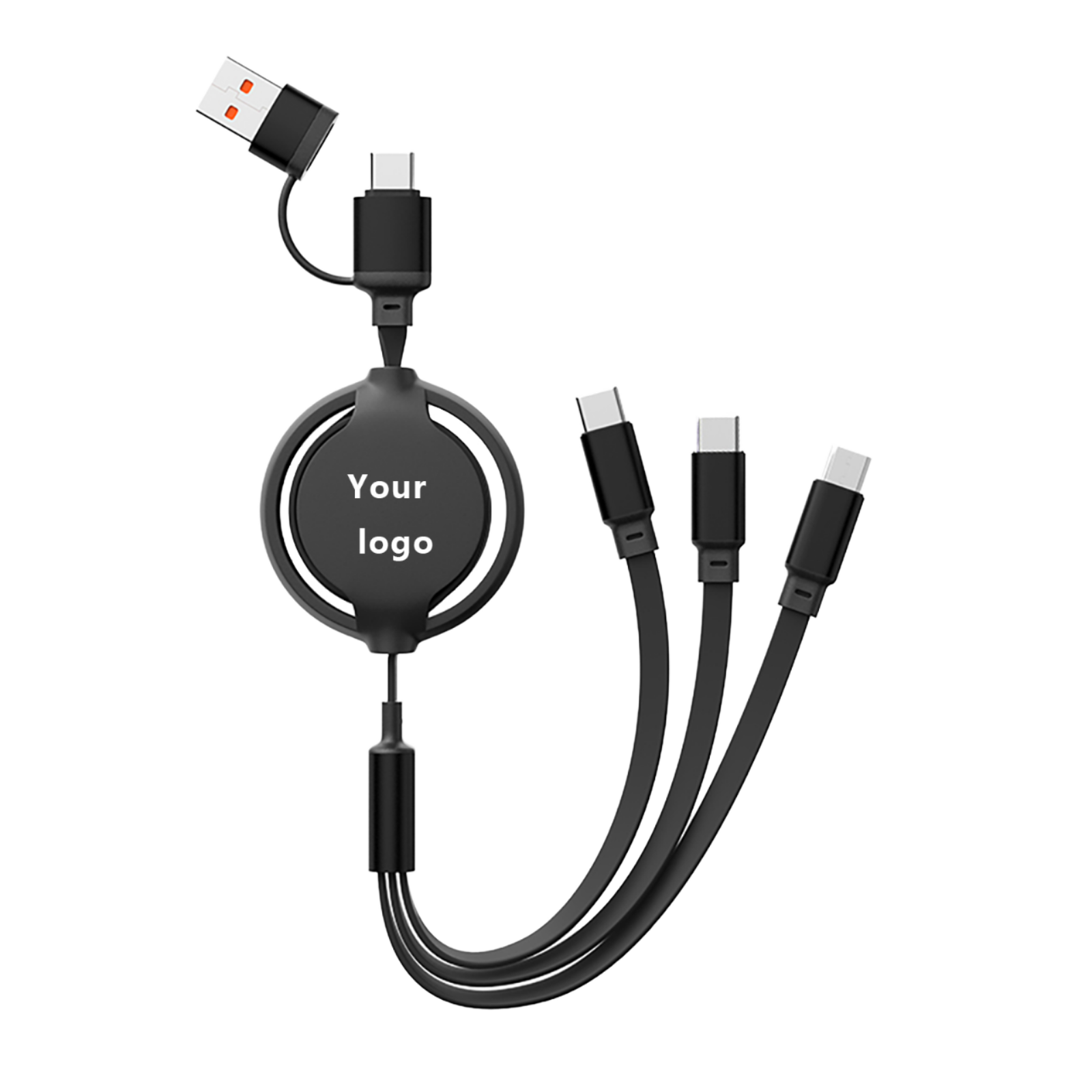 WS--5-in-1 Custom Logo Retractable Fast Charging Data Cable Pure Copper Mobile Phone Charger Including Type C - Buy Fast Chargin
