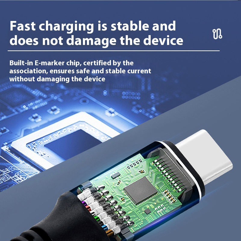 DYTECH--Usb4 Pd240w High Speed Fast Charging Data Cable Double-plug Full-function Thunderbolt3 Data Cable 48v_5a 6k60hz - Buy Us