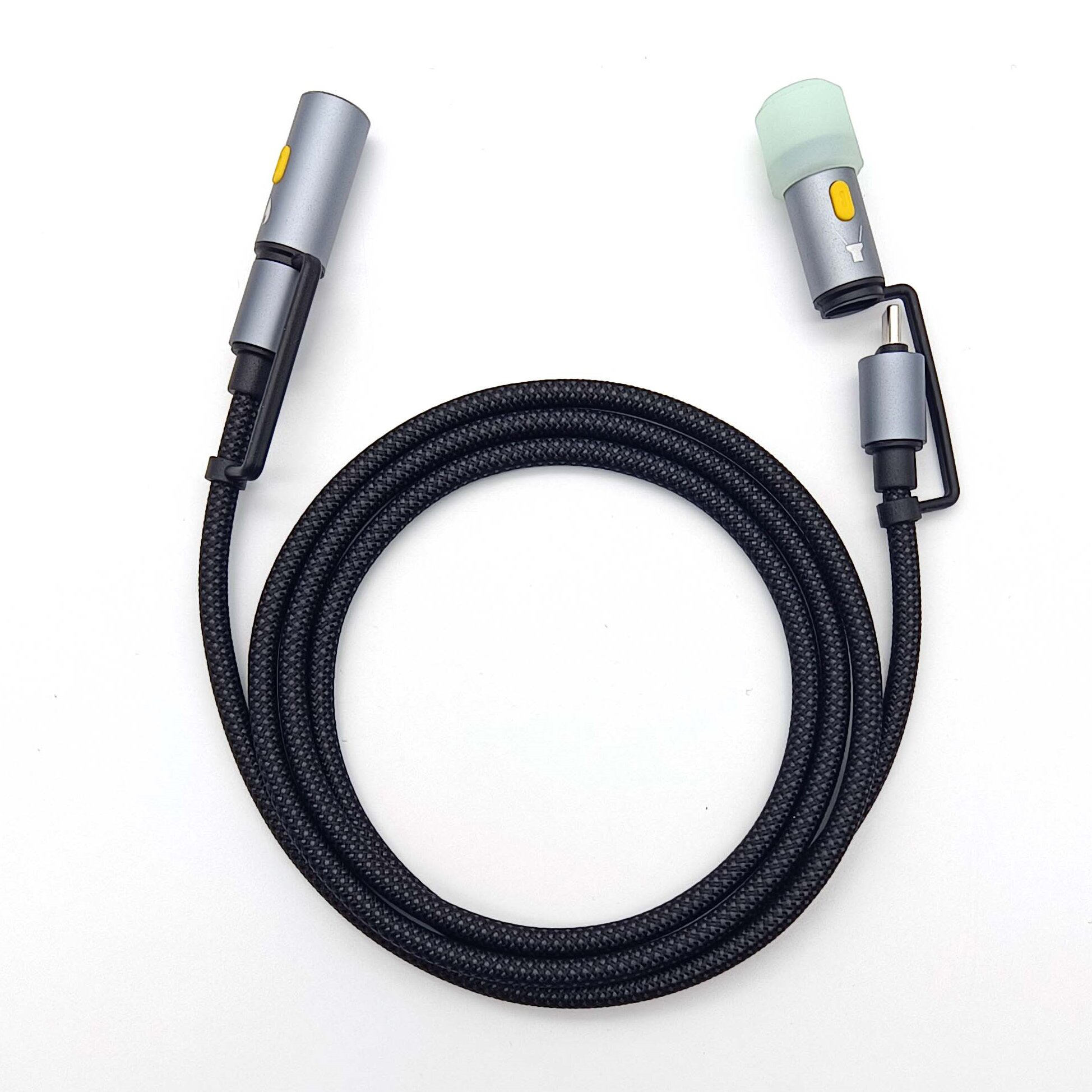 CROMN--Mens Gift 4-in-1 Charging Cable With Lighter Fast Charger For Iphone 15 16 Portable Flameless Electronic Lighter For Ciga