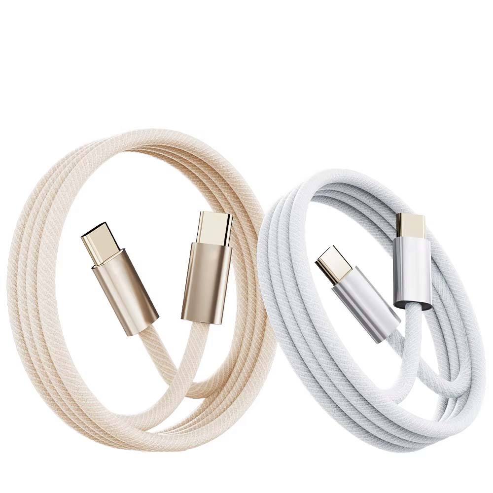 CROMN--New Trending 240w 60w 5a 3a Woven Type-c Braided Charging Cable Fast Usb Data Line For Mobile Phones Computers Wholesale