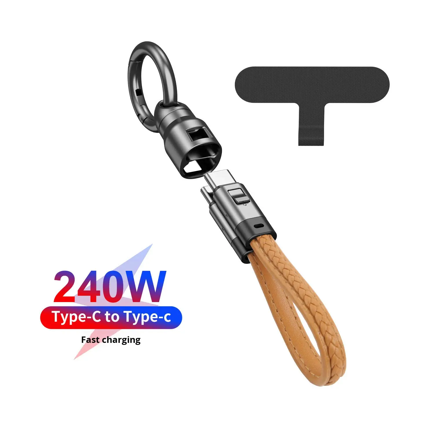 Guolu--New Pd240w Fast Charging Aluminum Alloy Braid Shielding Data Cable With Type-c For Android Phones Car Use - Buy Fast Char