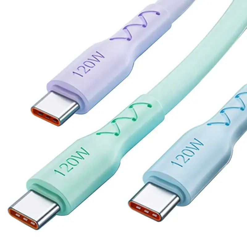 Guolu--New Trend 6.0mm Wide Thick 120w Max 2 Meter 1.5 1m Fast Charging Usb C Cable - Buy 20w Pvc Liquid Silicone Usb Cable For