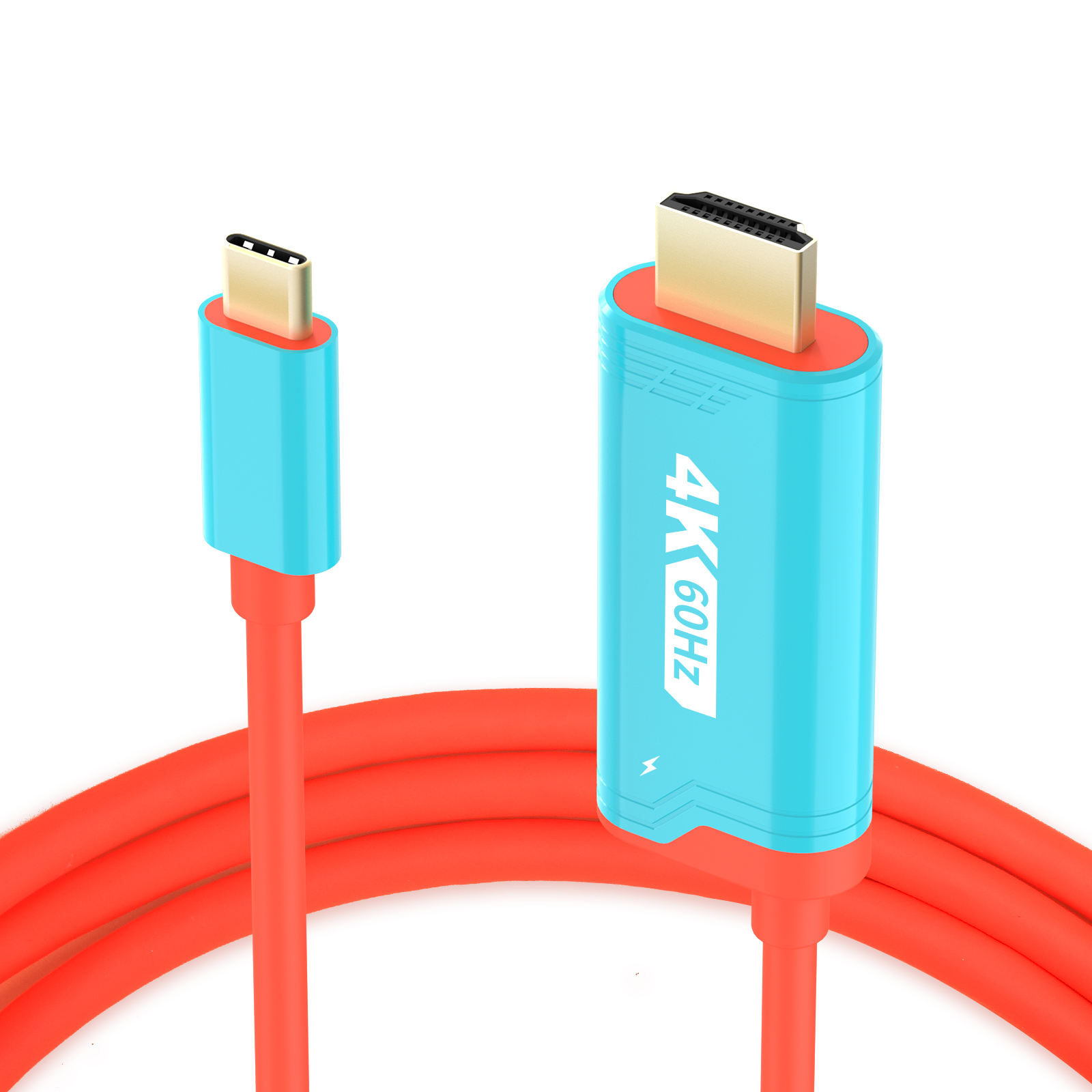 Mindpure--Mindpure New 2m Usb Type-c Cable For Hdmi Switch Screen Video Games Accessory Tv 4k 60hz Compatible Computer Tablet Ph