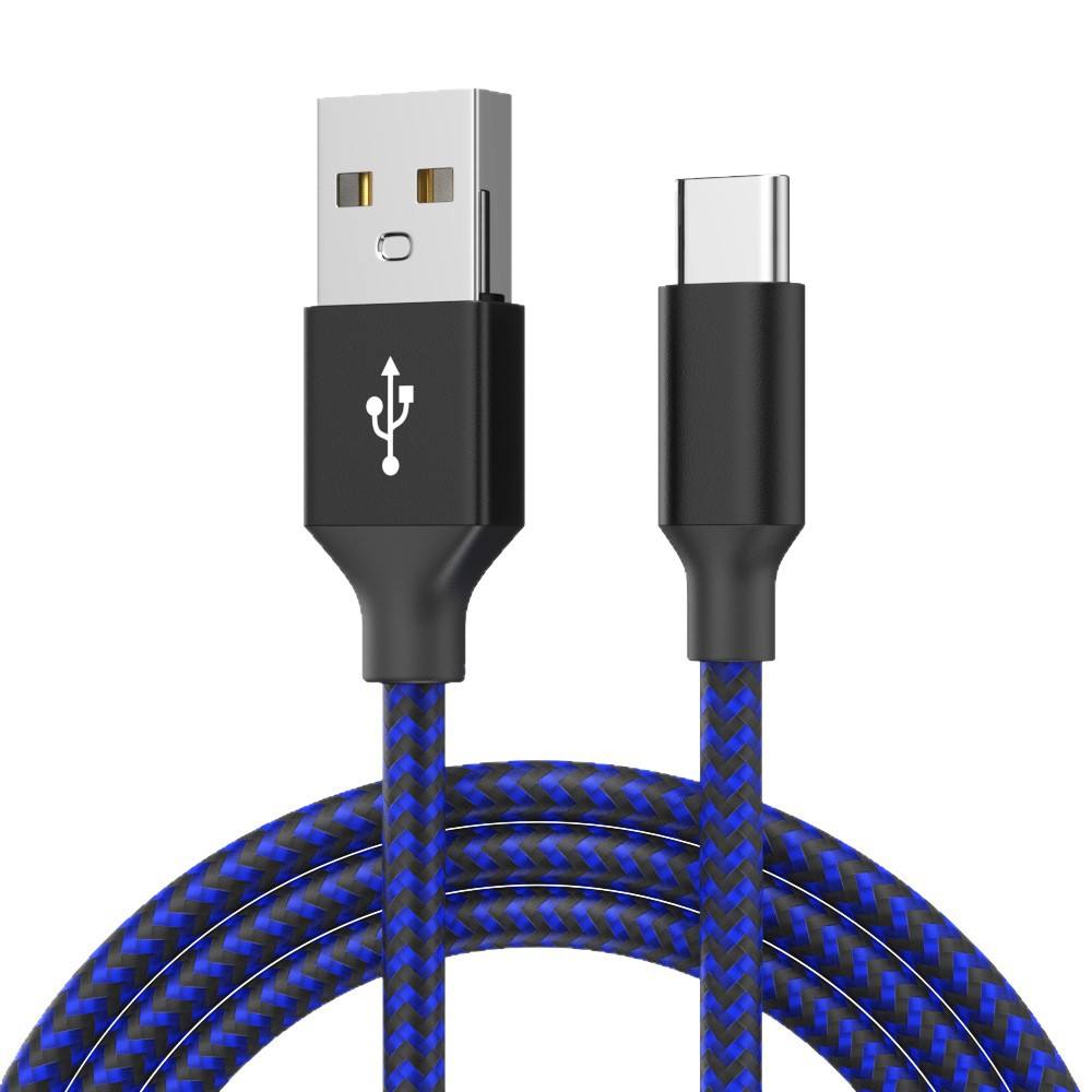 HAI CHUAN ELECTRONIC--Two-color Braided Type-c Nylon Data Cable For Iphone Fast Charging Camera Use - Buy 5a Fast Charging Cable