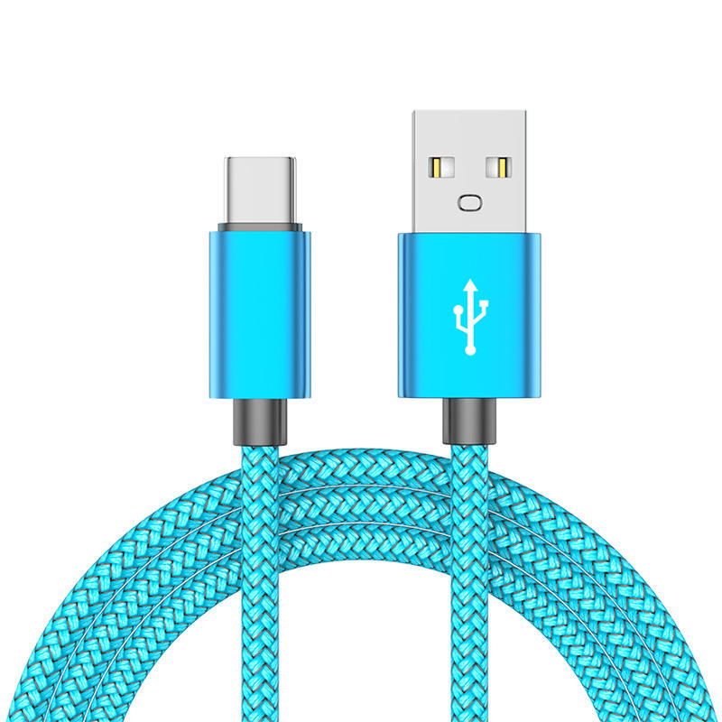 HAI CHUAN ELECTRONIC--Wholesale Data Cable Usb-type-c Braided Nylon Cable Fast Charging Suitable For Android Phone Charging Cabl