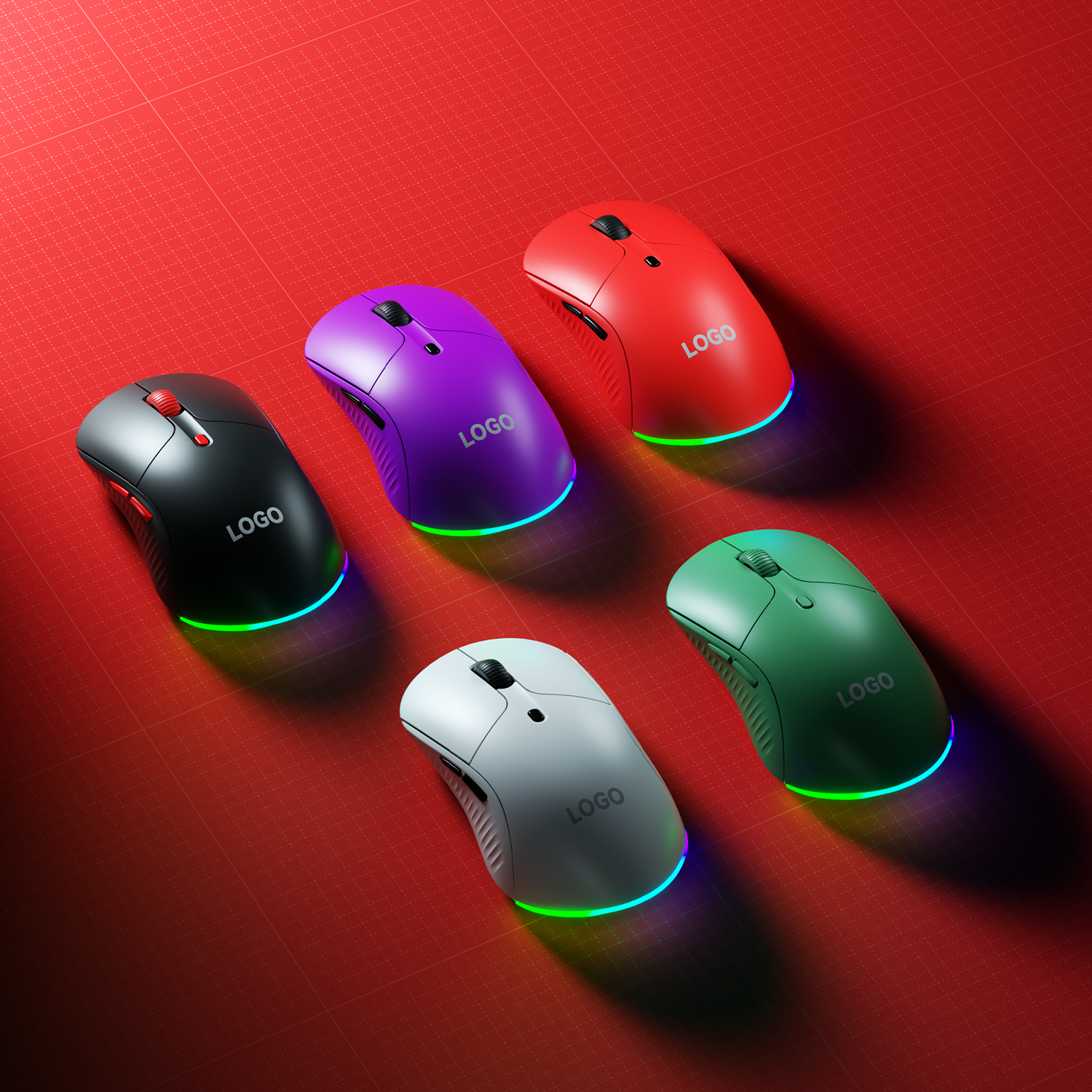 2.4G / Bluetooth Rechargeable Wireless Mouse Typc-c Display Battery Capacity Mouse Optical Mice Gaming USB Nano Receiver
