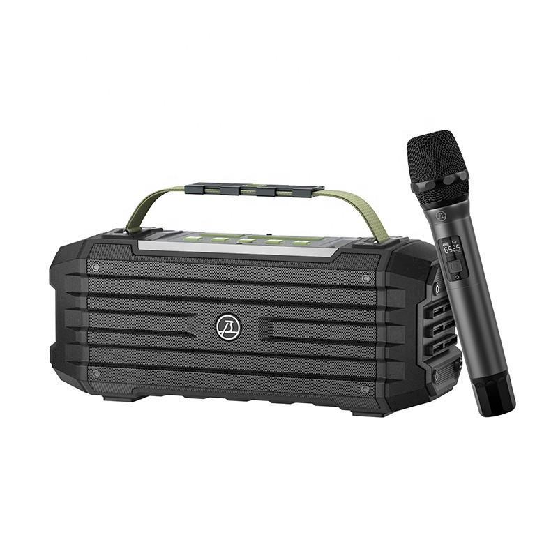 K50 Big Power Dj Bass Professional Active Outdoor Karaoke Speaker with Microphone Karaoke Set